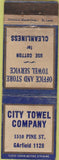 Matchbook Cover - City Towel Co NO CITY WEAR