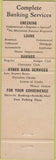 Matchbook Cover - First National Bank Manchester CT