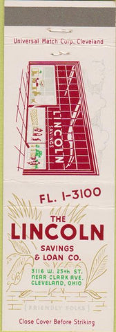 Matchbook Cover - Lincoln Savings Loan Cleveland OH