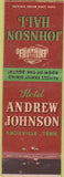 Matchbook Cover - Hotel Andrew Johnson Knoxville TN