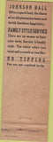 Matchbook Cover - Hotel Andrew Johnson Knoxville TN