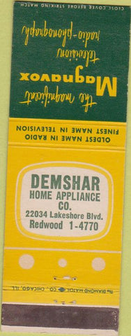 Matchbook Cover - Magnavox TVs Demshar Home Appliance Cleveland OH?