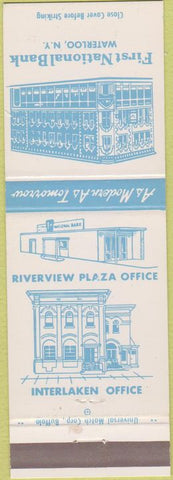 Matchbook Cover - First National Bank Waterloo NY