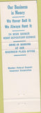Matchbook Cover - First National Bank Waterloo NY