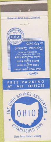 Matchbook Cover - Ohio Savings Association Cleveland OH