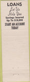 Matchbook Cover - Ridgeland Savings Bank Berwyn IL