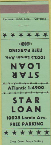 Matchbook Cover - Star Loan Cleveland OH