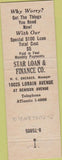 Matchbook Cover - Star Loan Cleveland OH