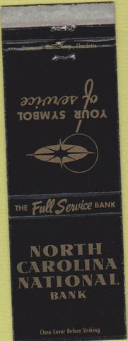 Matchbook Cover - North Carolina National Bank Charlotte NC
