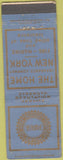 Matchbook Cover - Home Insurance Co of New York WORN