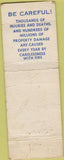 Matchbook Cover - Home Insurance Co of New York WORN