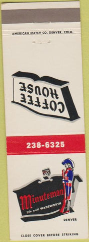 Matchbook Cover - Minuteman Coffee House Denver CO