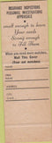 Matchbook Cover - Commercial Services Detroit MI insurance background checks