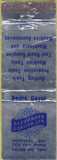 Matchbook Cover - Alexander Orlick Tld Montreal QC Cutting machine tools