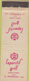 Matchbook Cover - L'Aperitif Grill London UK