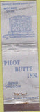 Matchbook Cover - Pilot Butte Inn Bend OR WORN CREASES