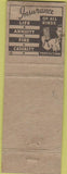 Matchbook Cover - JA Braman Insurance Atlantic IA