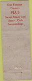Matchbook Cover - American Club Portland OR WORN