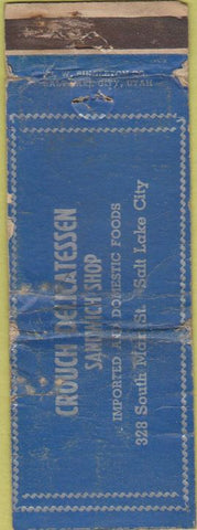 Matchbook Cover - Crouch Deli Salt Lake City POOR