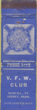 Matchbook Cover - VFW Sidney NE WEAR