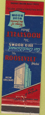 Matchbook Cover - Roosevelt Hotel New Orleans LA
