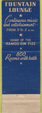 Matchbook Cover - Roosevelt Hotel New Orleans LA