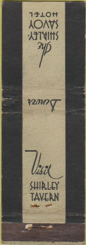 Matchbook Cover - Shirley Savoy Hotel Denver CO