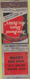 Matchbook Cover - Walker's Shoe Store Spokane WA WORN Star Brand