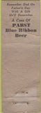 Matchbook Cover - Pabst Blue Ribbon Beer POOR