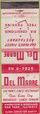 Matchbook Cover - Del Marre Oak Park IL CREASE