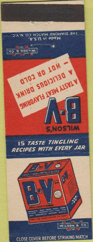 Matchbook Cover - Wilson's BV Meat Flavoring Drink