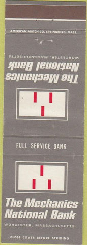 Matchbook Cover - Mechanics National Bank Worcester MA