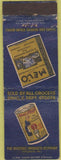 Matchbook Cover - Melo Water Softener Toilet Cleaner WORN