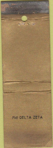 Matchbook Cover - Phi Delta Zeta WORN