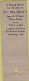 Matchbook Cover - Chalfonte New York City Hotel WORN