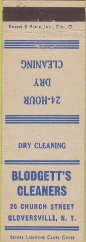 Matchbook Cover - Blodgett's Cleaners Gloversville NY