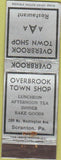 Matchbook Cover - Overbrook Town Shop Scranton PA WEAR
