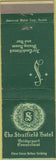 Matchbook Cover - Stratfield Hotel Bridgeport CT