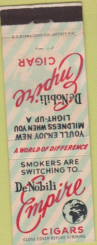 Matchbook Cover - De Nobli Empire Cigars