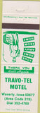 Matchbook Cover - Travo Tel Motel Waverly IA
