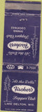 Matchbook Cover - Fischer's Supper Club Lake Delton WI WEAR