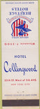 Matchbook Cover - Hotel Collingwood New York City STAIN