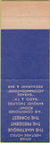 Matchbook Cover - Hotel Collingwood New York City STAIN