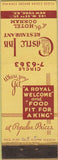 Matchbook Cover - Castle Inn Restaurant Hotel Gorham New York City
