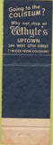 Matchbook Cover - Whyte's Restaurants New York City