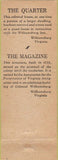 Matchbook Cover - Historic Fredericksburg VA The Quarter The Magazine