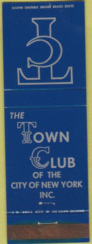 Matchbook Cover - Town Club of City of New York