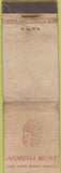 Matchbook Cover - Agawam Hunt POOR