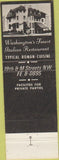 Matchbook Cover - Gusti's Washington DC Italian Restaurant
