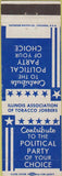 Matchbook Cover - Illinois Tobacco Jobbers political